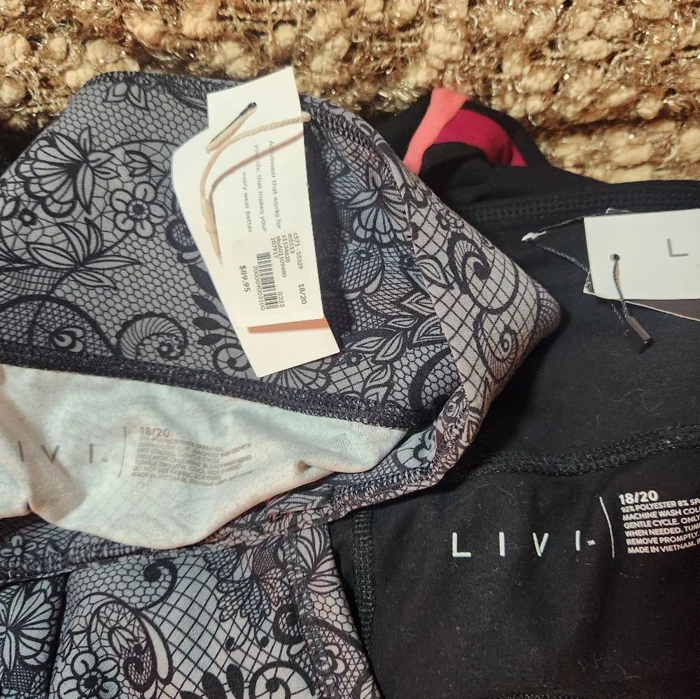 Plus Sz Bundle 18/20 Women's LIVI Leggings - Picture 14 of 16